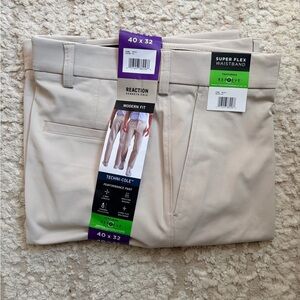 Reaction Kenneth Cole Tan Techni-Cole Performance Pants